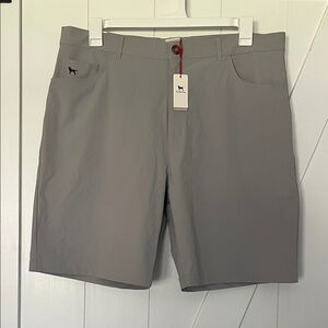 The Black Dog Driftwood Golf shorts-Stone-Mens 38 BNWT 🏌️
